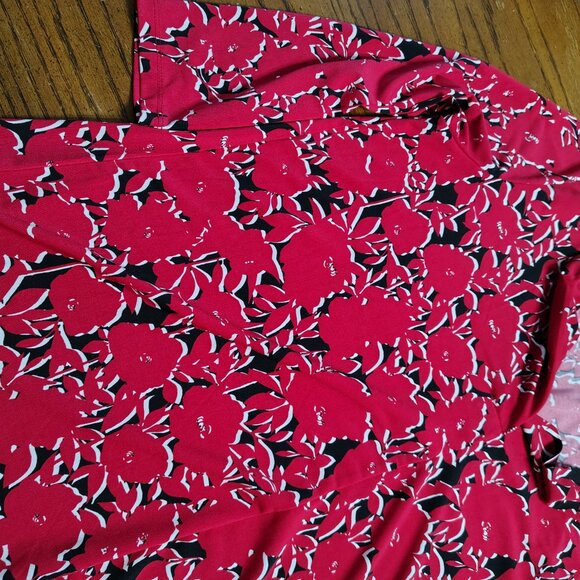 Patterned Mid Sleeve Blouse - Picture 4 of 6